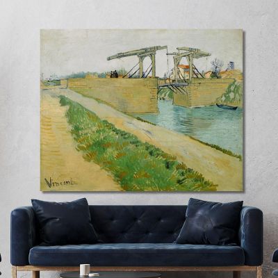 Il Ponte Di Langlois Ad Arles Vincent van Gogh vvg171 quadro stampa su tela