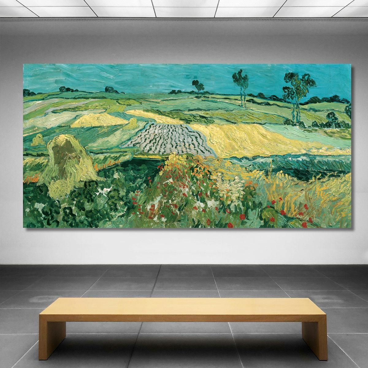 La Pianura Di Auvers Vincent van Gogh vvg173 quadro stampa su tela