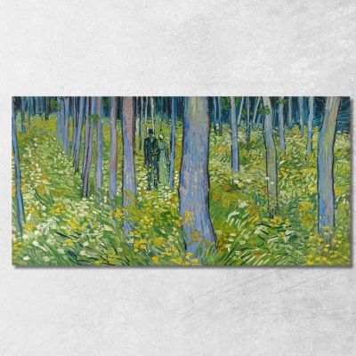 Undergrowth With Two Figures Vincent van Gogh, vvg178 canvas print
