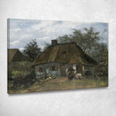 Agriturismo A Nuenen Vincent van Gogh vvg211 quadro stampa su tela