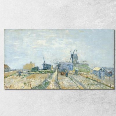 Montmartre Mills And Vegetable Gardens Vincent van Gogh, vvg243 canvas print