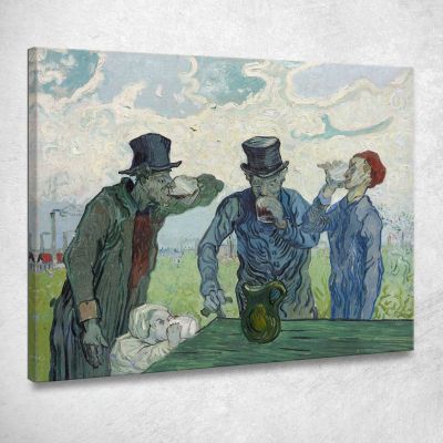 I Bevitori Vincent van Gogh vvg285 quadro stampa su tela