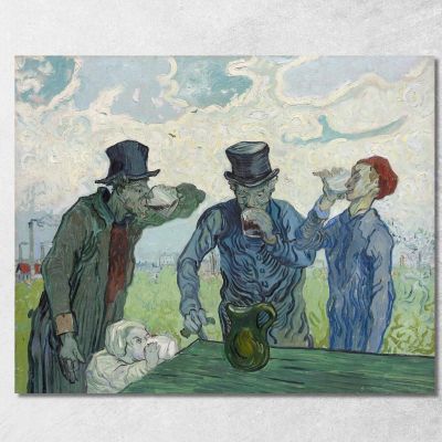 The Drinkers Vincent van Gogh, vvg285 canvas print