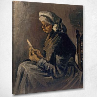 Il Pelapatate Vincent van Gogh vvg293 quadro stampa su tela