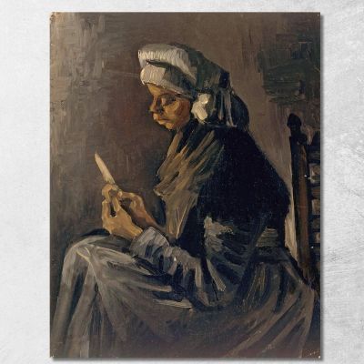 The Potato Peeler Vincent van Gogh, vvg293 canvas print