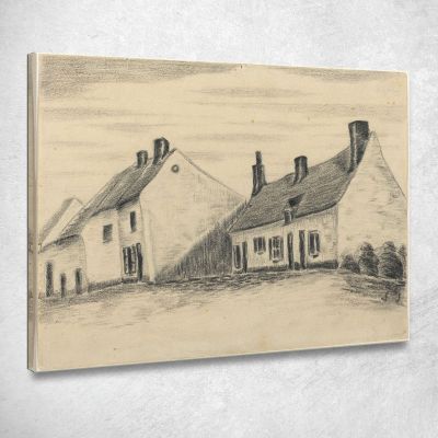 La Casa Zandmennik Vincent van Gogh vvg297 quadro stampa su tela