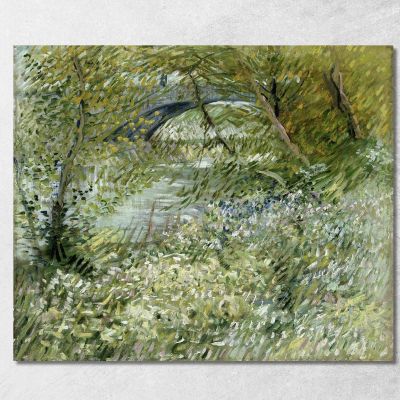 Riva Del Fiume In Primavera Vincent van Gogh vvg325 quadro stampa su tela