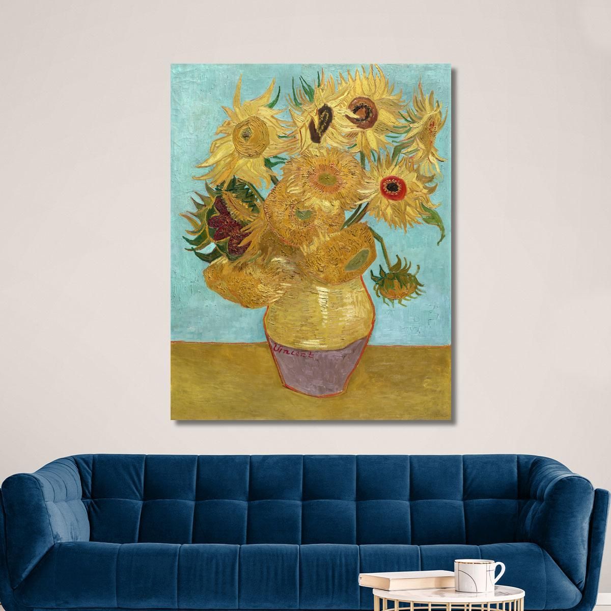 Vaso Con Dodici Girasoli Vincent van Gogh vvg333 quadro stampa su tela