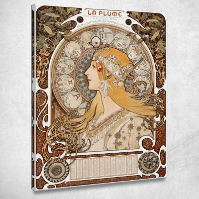 Zodiaco Alphonse Mucha amu11 quadro stampa su tela