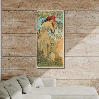 Commercianti Di Carrozze Alphonse Mucha amu26 quadro stampa su tela