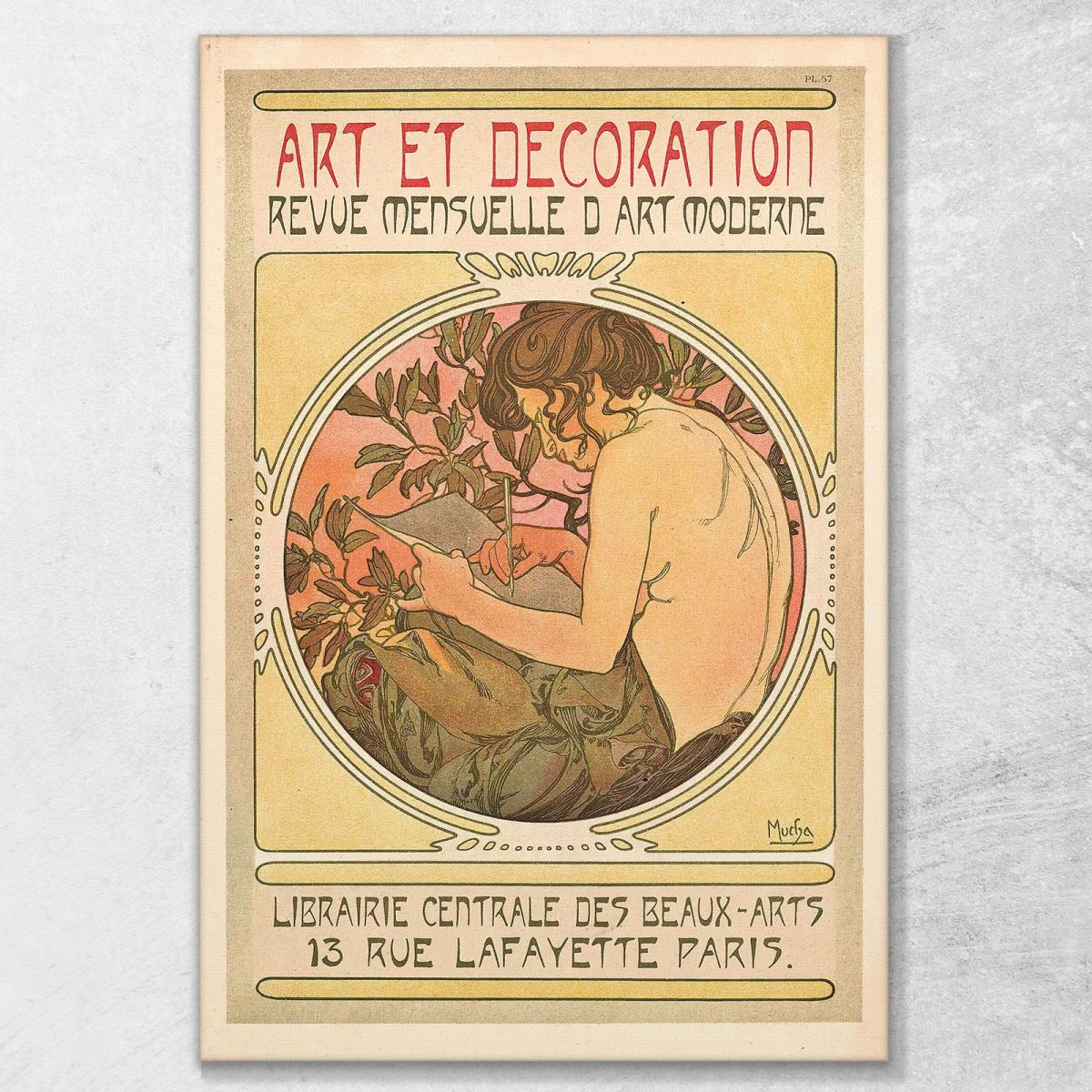 Materiali Decorativi Alphonse Mucha amu36 quadro stampa su tela