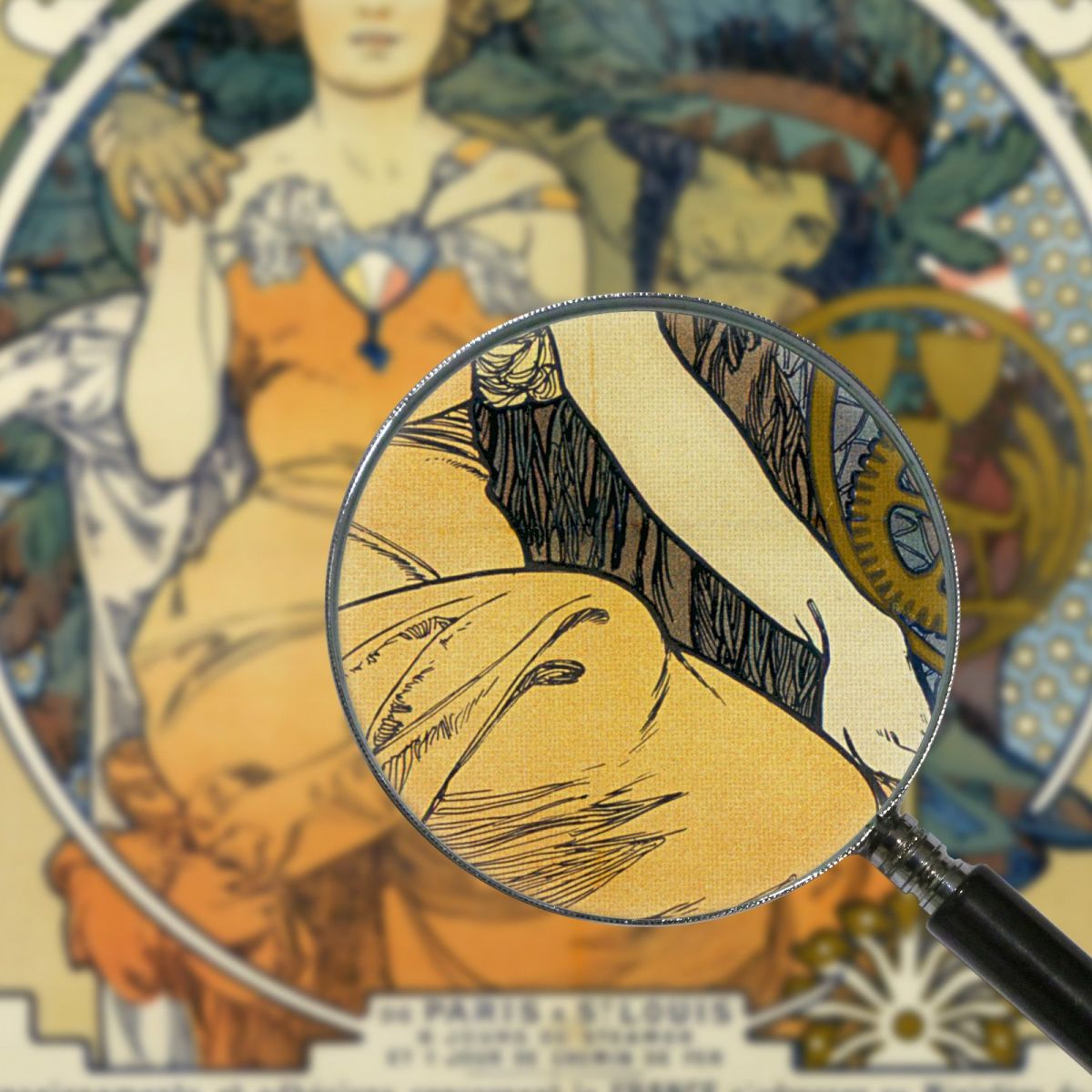 Esposizione Universale E Internazionale Di St. Louis Alphonse Mucha amu39 quadro stampa su tela