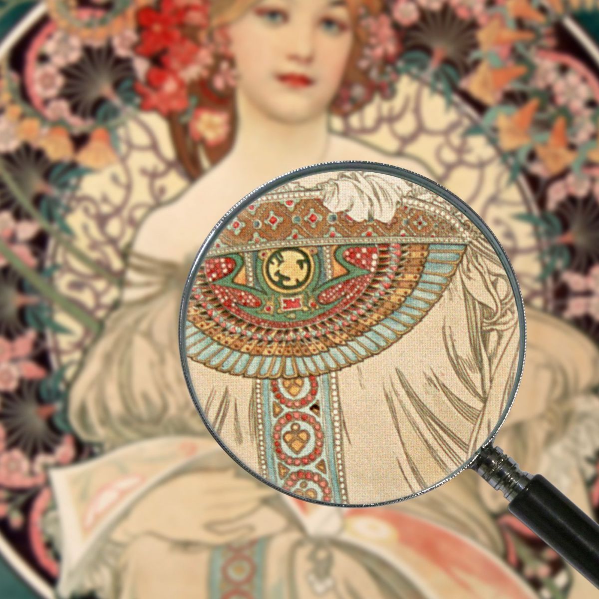 F. Champenois Alphonse Mucha amu41 quadro stampa su tela