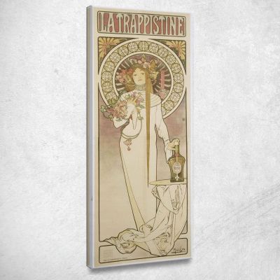 La Trappistine Alphonse Mucha amu64 quadro stampa su tela