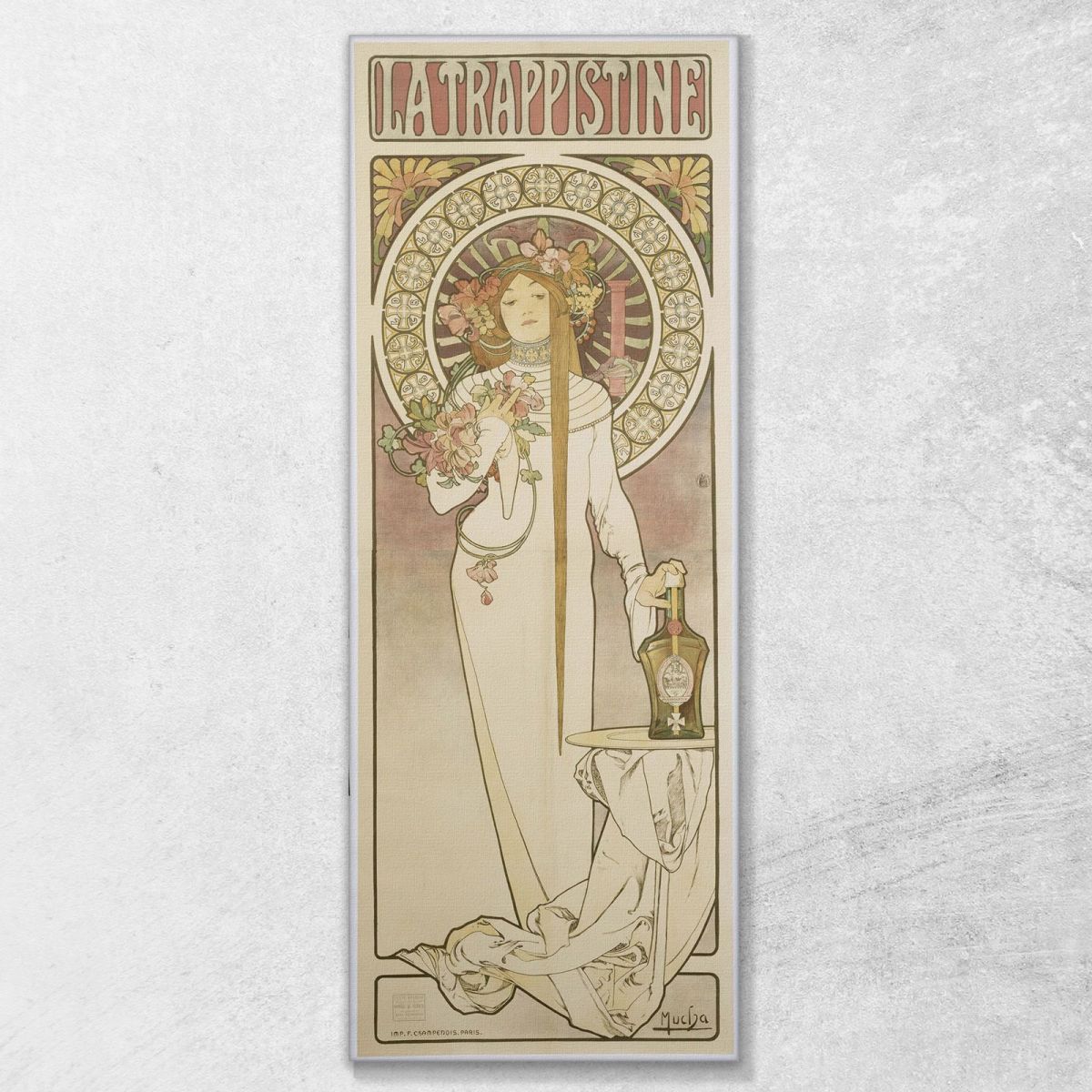 La Trappistine Alphonse Mucha amu64 quadro stampa su tela