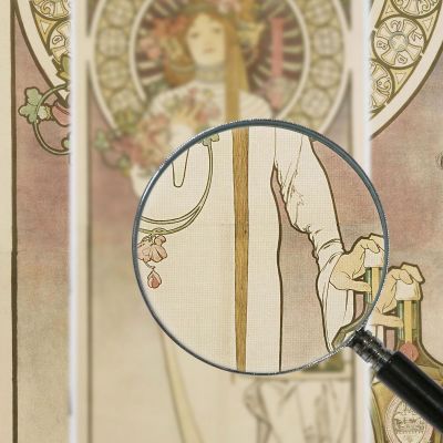 La Trappistine Alphonse Mucha amu64 quadro stampa su tela