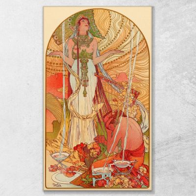 Salambó Alphonse Mucha, amu101 cuadro en lienzo