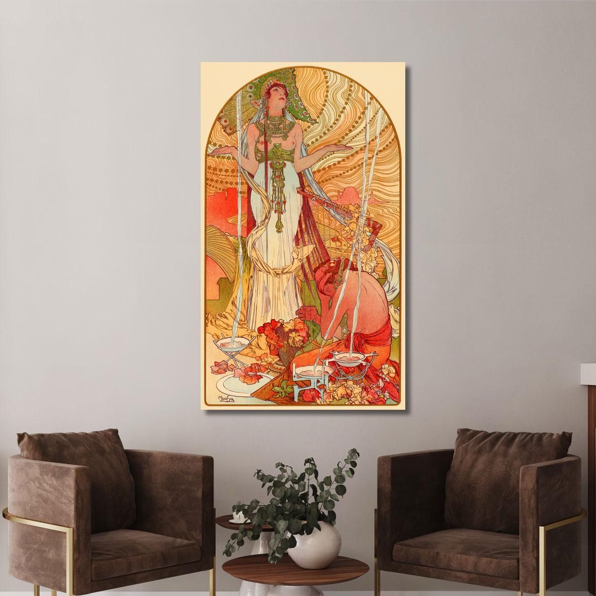 Salammbò Alphonse Mucha amu101 quadro stampa su tela