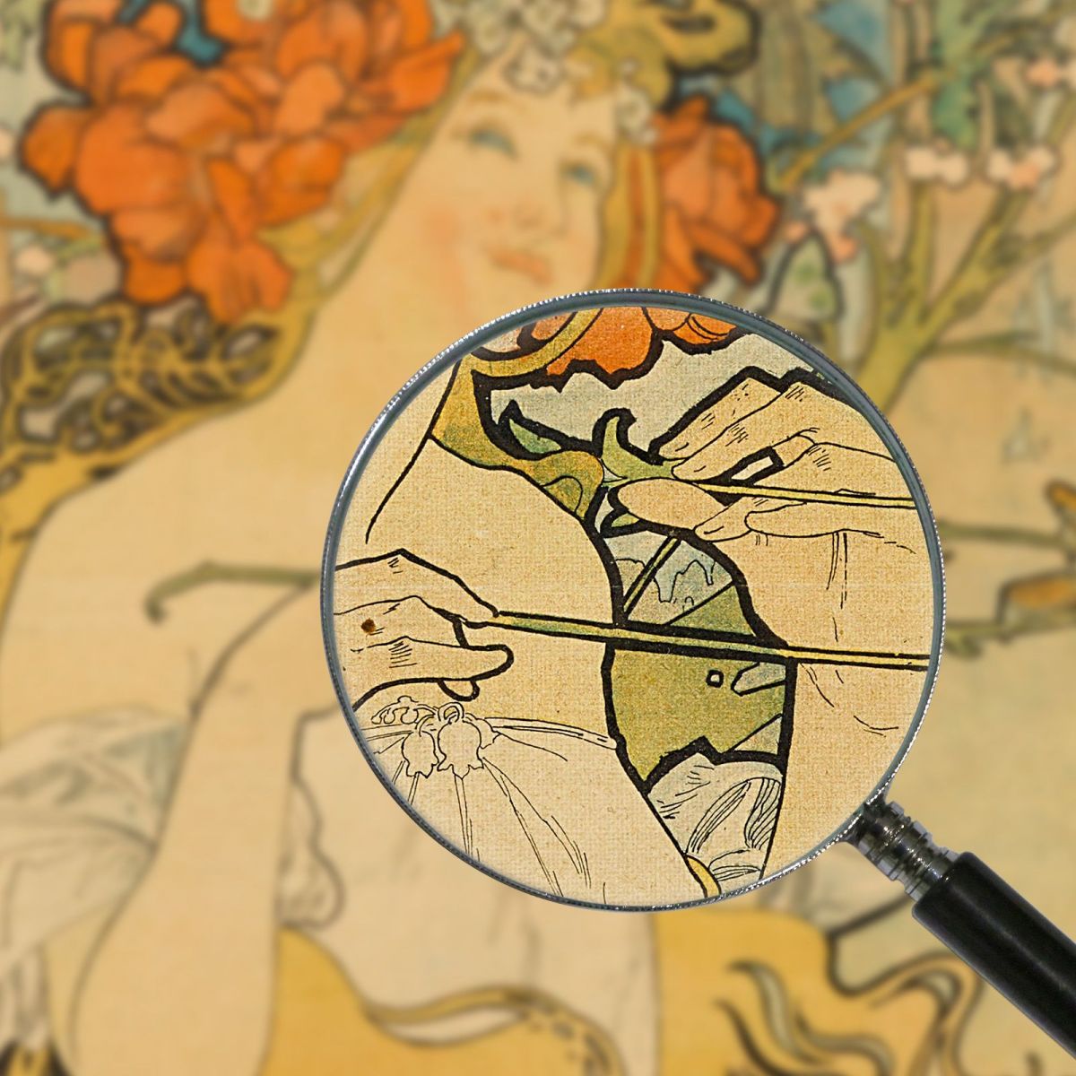 Domenica Domenica Alphonse Mucha amu109 quadro stampa su tela