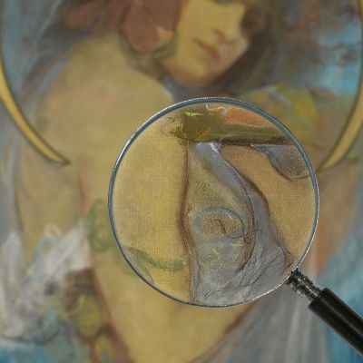 Studio Per La Frutta Alphonse Mucha amu112 quadro stampa su tela