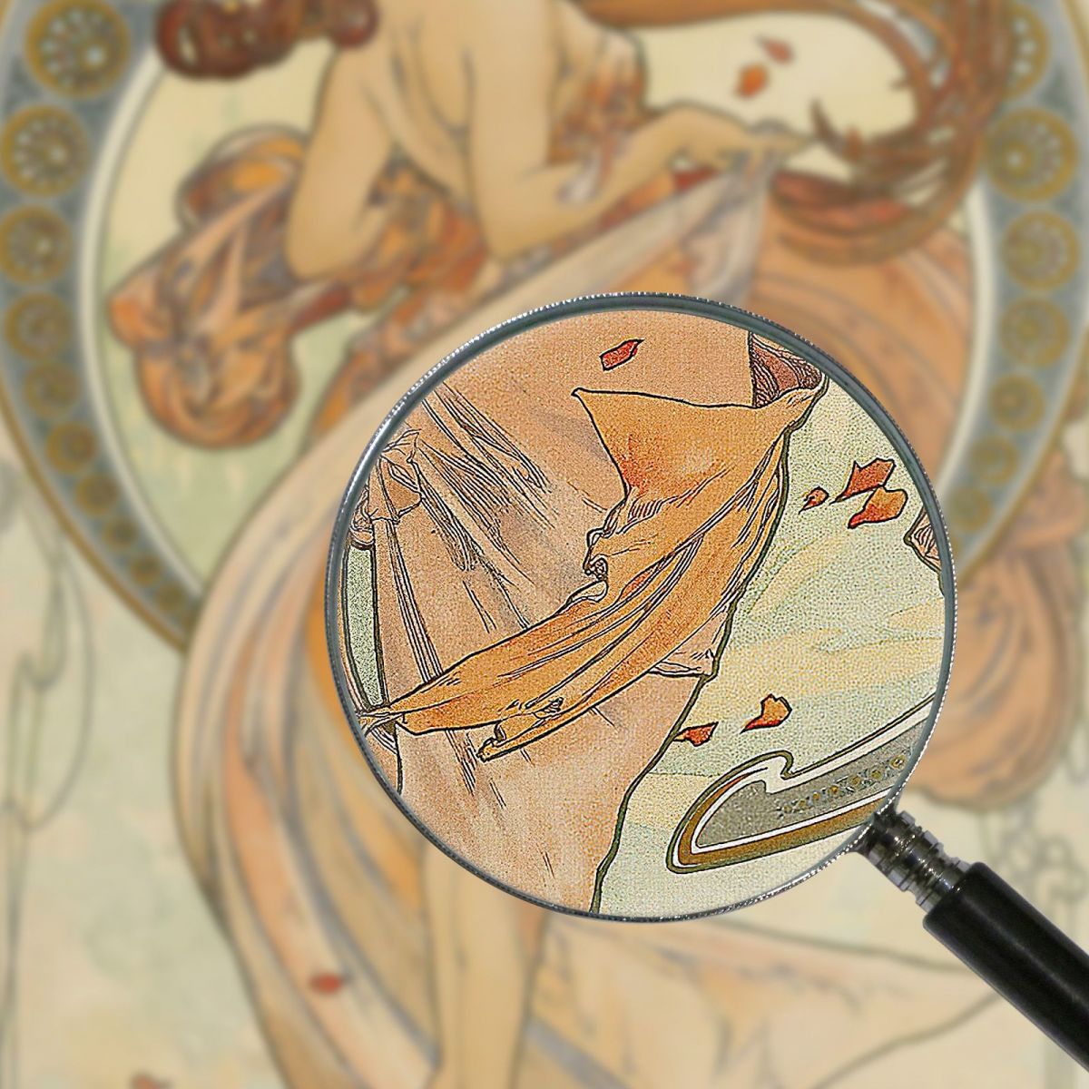 Le Arti 2 Alphonse Mucha amu115 quadro stampa su tela