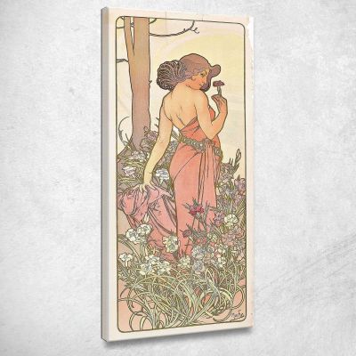 Il Garofano Alphonse Mucha amu117 quadro stampa su tela