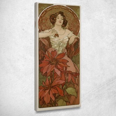 Il Rubino Alphonse Mucha amu121 quadro stampa su tela