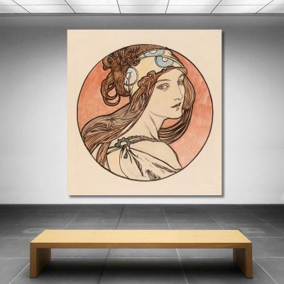 Vetrata Per La Facciata Della Boutique Fouquet 2 Alphonse Mucha amu128 quadro stampa su tela