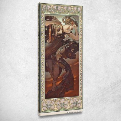 Stella Della Sera Alphonse Mucha amu141 quadro stampa su tela