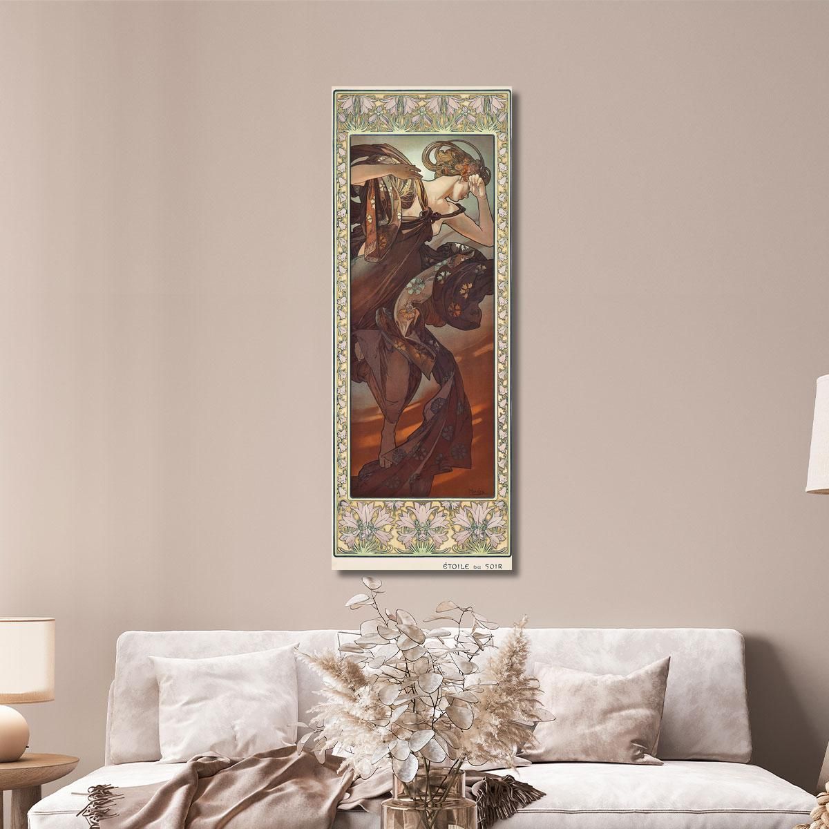 Stella Della Sera Alphonse Mucha amu141 quadro stampa su tela