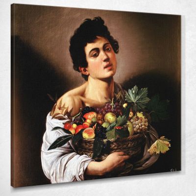 Ragazzo Con Cesto Di Frutta 1593 Caravaggio crv5 quadro stampa su tela