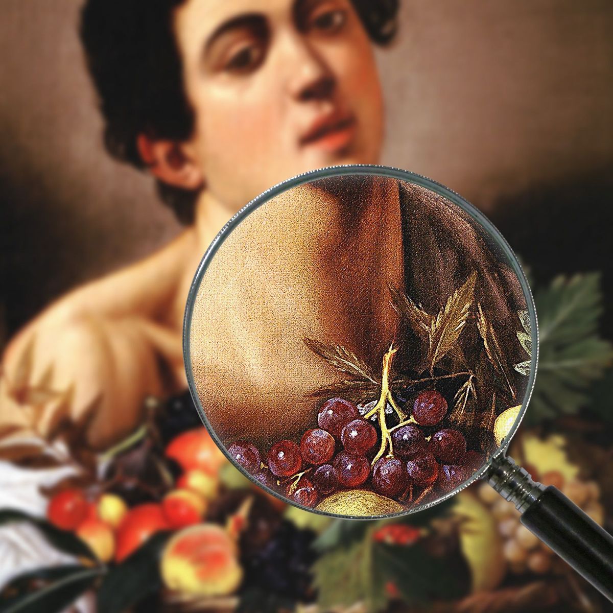 Ragazzo Con Cesto Di Frutta 1593 Caravaggio crv5 quadro stampa su tela