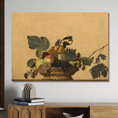 Canestra Di Frutta Caravaggio crv6 quadro stampa su tela