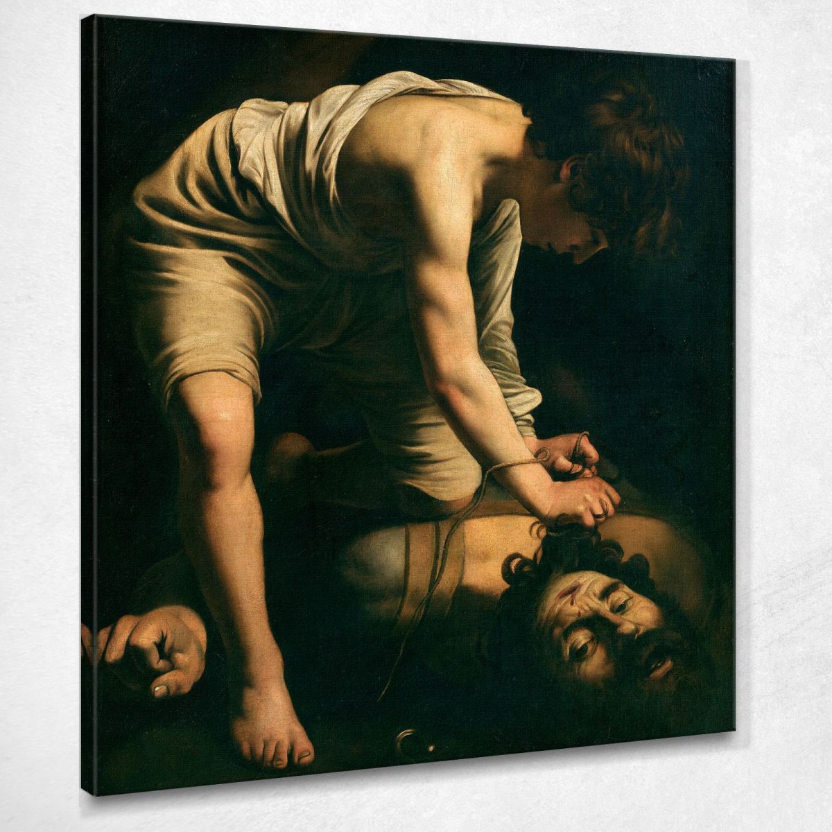 David And Goliath Caravaggio canvas print