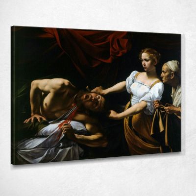 Giuditta Decapita Oloferne Caravaggio crv15 quadro stampa su tela