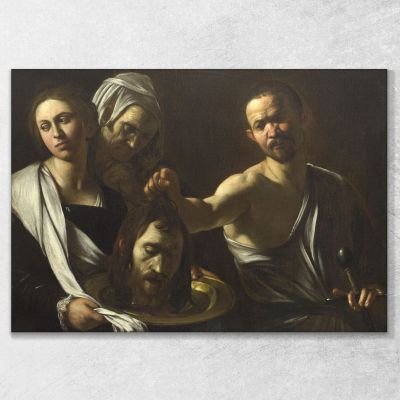 Salomè Riceve La Testa Di San Giovanni Battista Caravaggio crv20 quadro stampa su tela