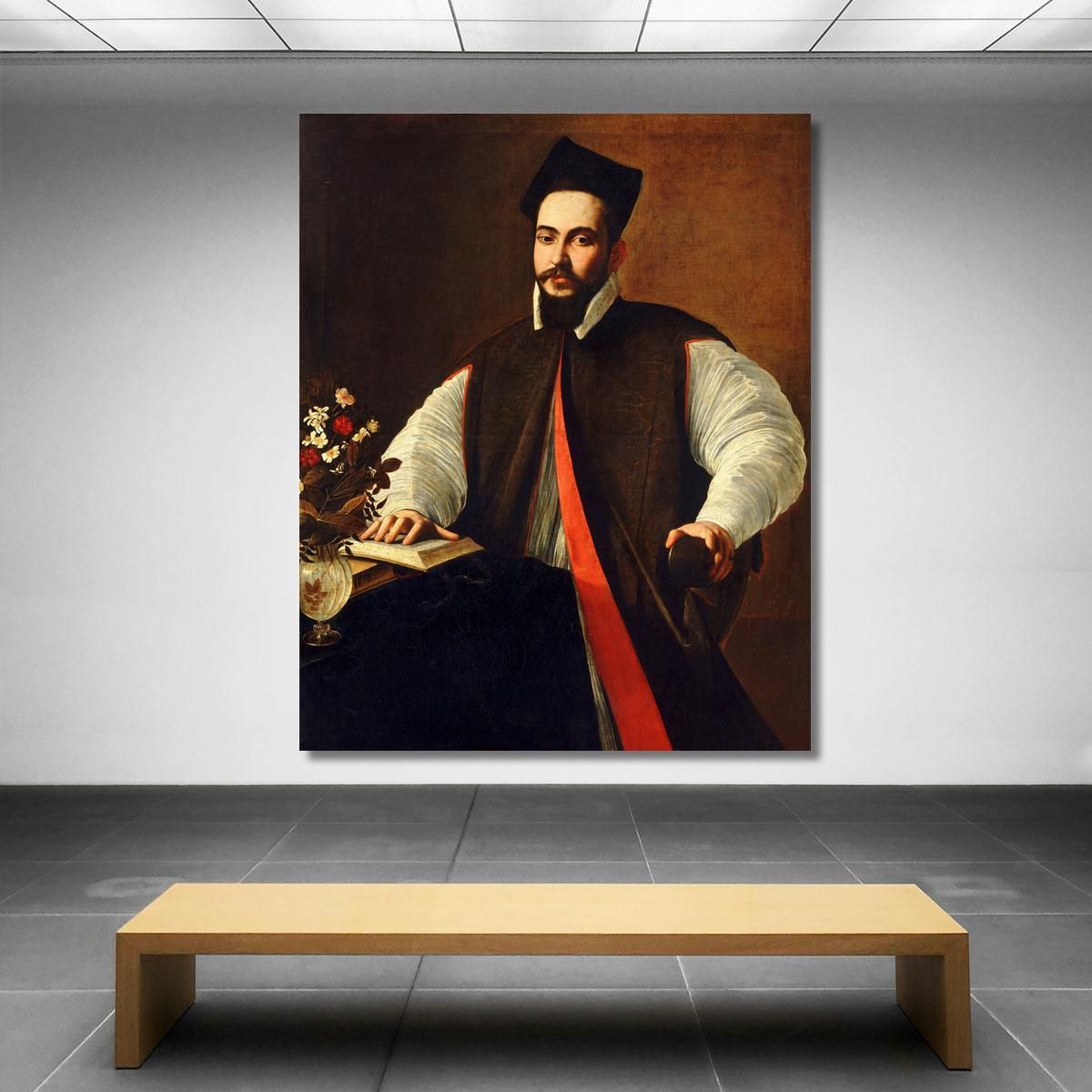 Ritratto Di Papa Urbano Viii Caravaggio crv25 quadro stampa su tela