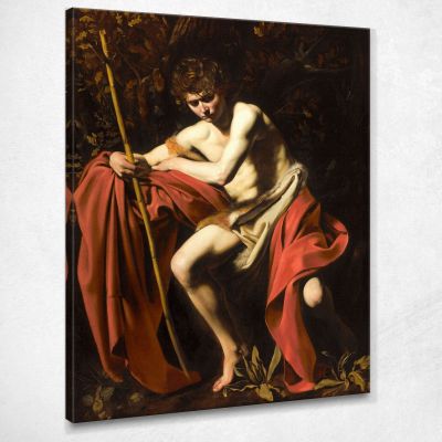 San Giovanni Battista Nel Deserto Caravaggio crv32 quadro stampa su tela