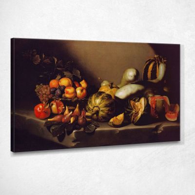 Natura Morta Con Frutta Caravaggio crv38 quadro stampa su tela