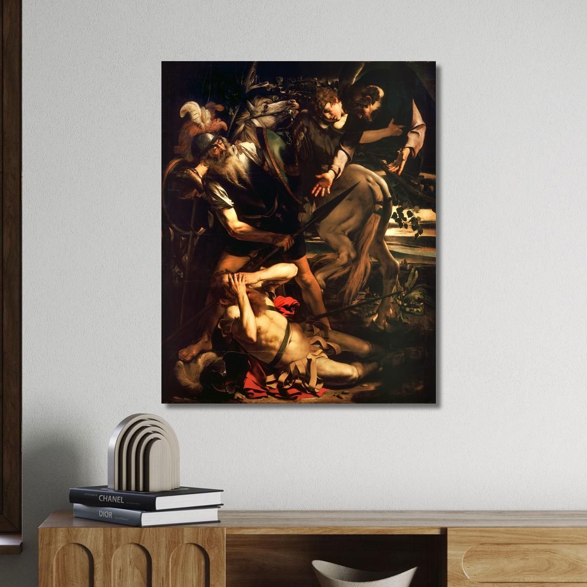 La Conversione Di San Paolo Caravaggio crv43 quadro stampa su tela