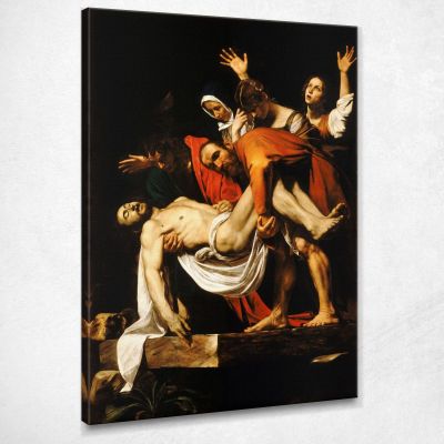 La Sepoltura Di Cristo  Caravaggio crv46 quadro stampa su tela