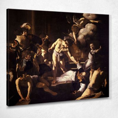 Il Martirio Di San Matteo Caravaggio crv49 quadro stampa su tela