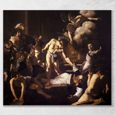 Il Martirio Di San Matteo Caravaggio crv49 quadro stampa su tela