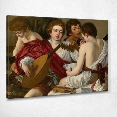 I Musicisti Caravaggio crv50 quadro stampa su tela