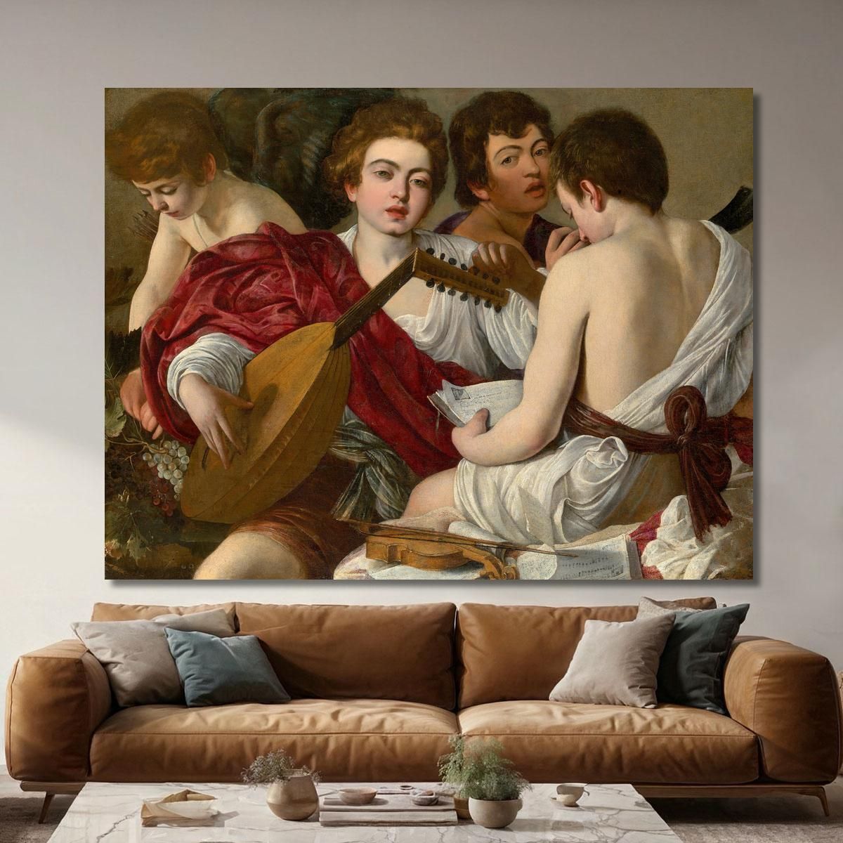 I Musicisti Caravaggio crv50 quadro stampa su tela