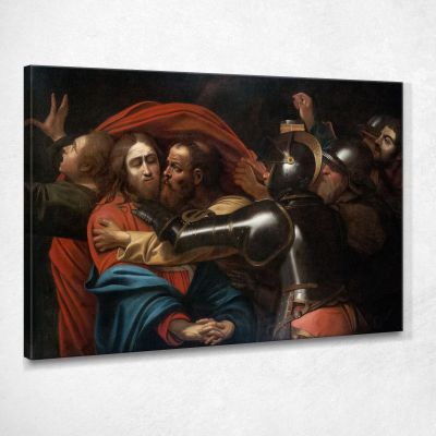 La Presa Di Cristo Caravaggio crv51 quadro stampa su tela