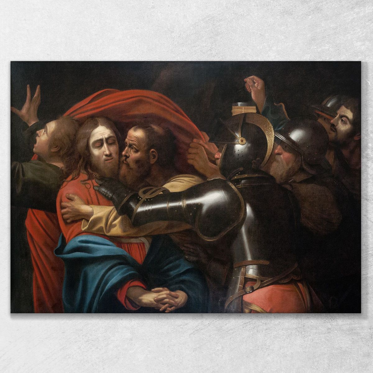 La Presa Di Cristo Caravaggio crv51 quadro stampa su tela