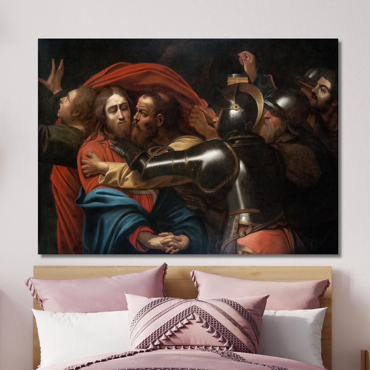 La Presa Di Cristo Caravaggio crv51 quadro stampa su tela