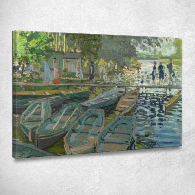 Bagnanti Alla Grenouillere 1869 Claude Monet mnt3 quadro stampa su tela