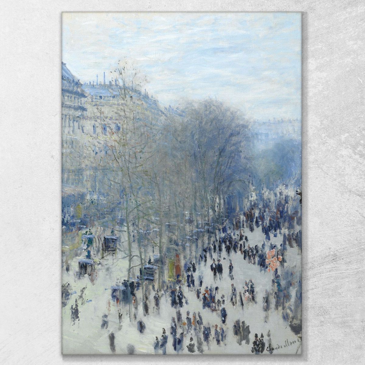 Boulevard Des Capucines 1883 Claude Monet mnt6 quadro stampa su tela